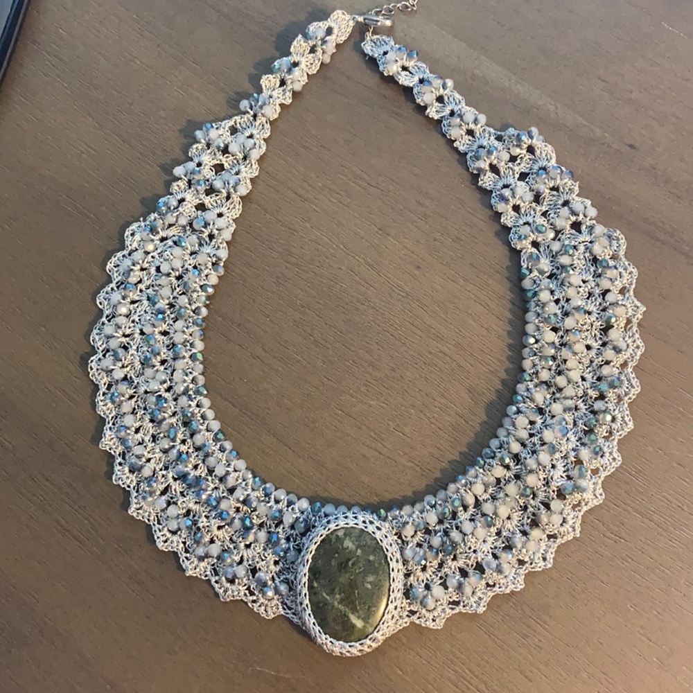 Hand made collar necklace from Italian artisan